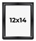 Modern Shadow Box 1.5" Depth Black Picture Frame - UV Acrylic, Backing, Hanging Hardware